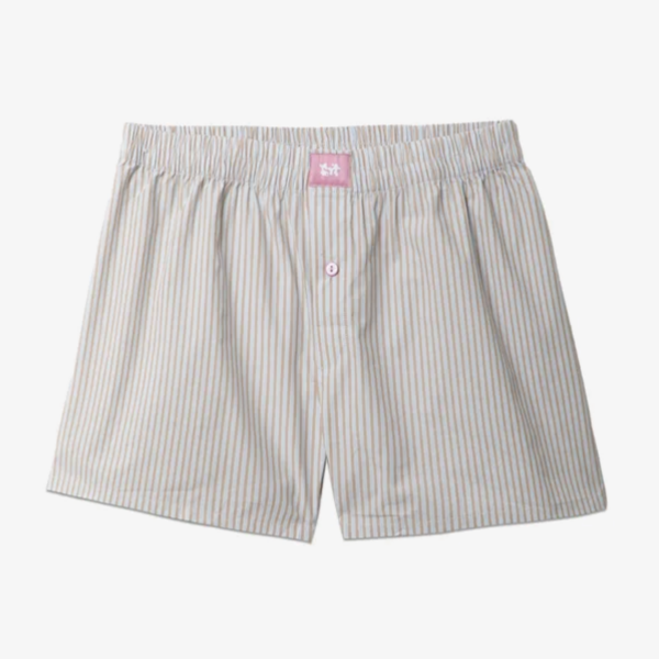 трусы boxer shorts striped celeste/beige