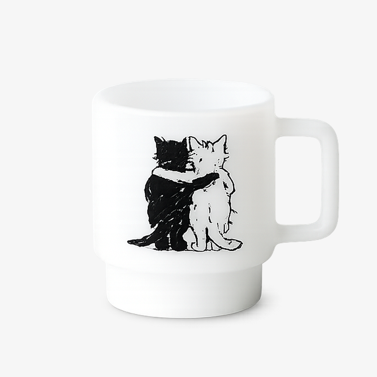 Кружка Hugging Cats Glass Mug — изображение 2