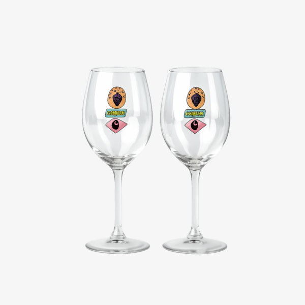 Винный бокал ( набор 2 шт. ) Stacked Grapes Wine Glass Set