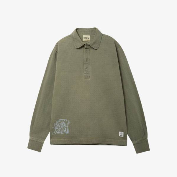 рубашка pullover shirt dyed fern