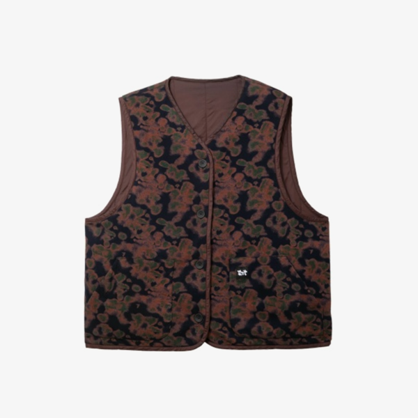 жилет reversible vest floral