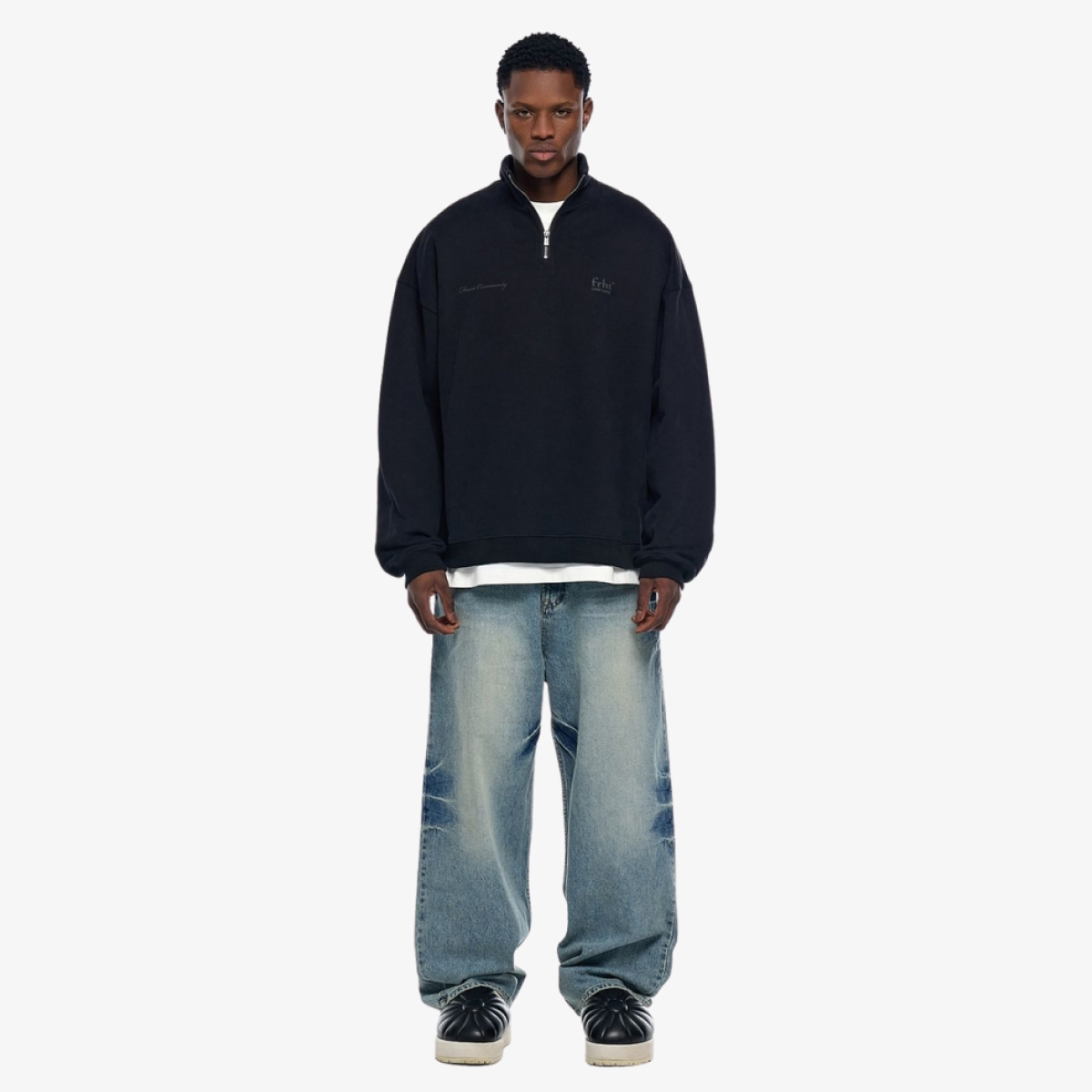 Свитшот Half-Zip (Black) — изображение 2