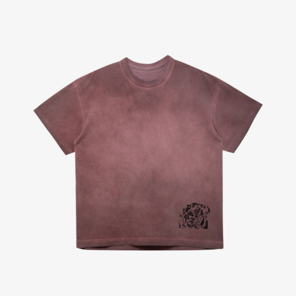 футболка ts garment dyed wine