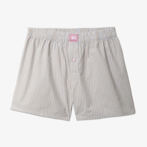 boxer shorts striped celeste/beige