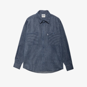 cord shirt blue / white