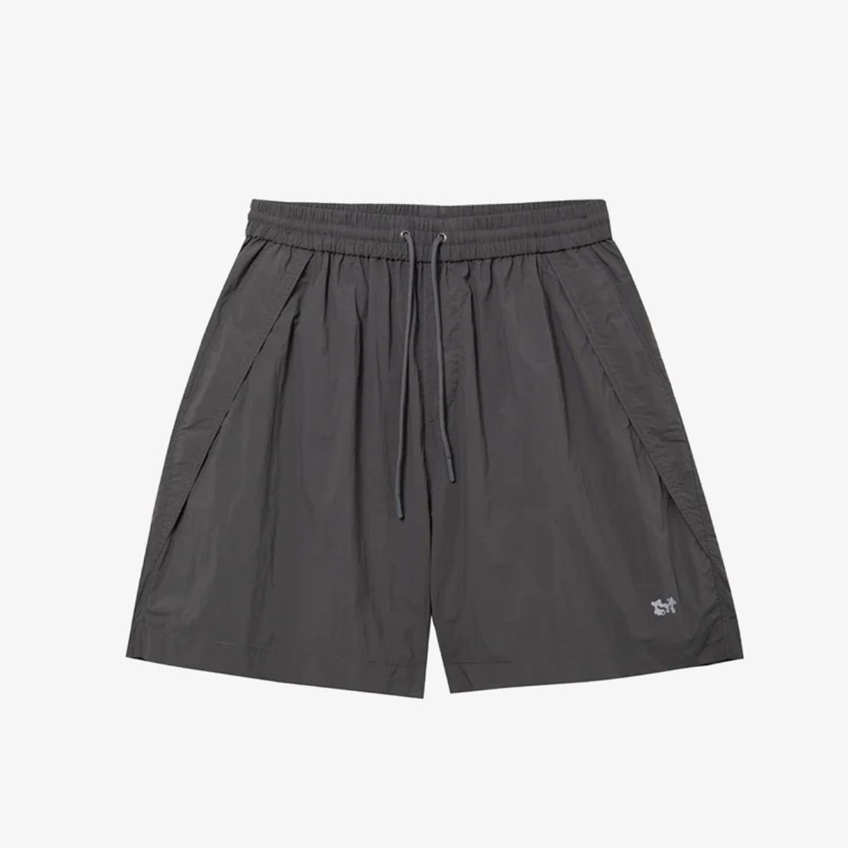 nylon shorts iron grey