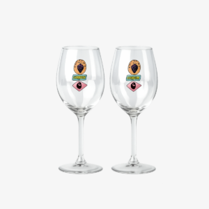 Stacked Grapes Wine Glass Set